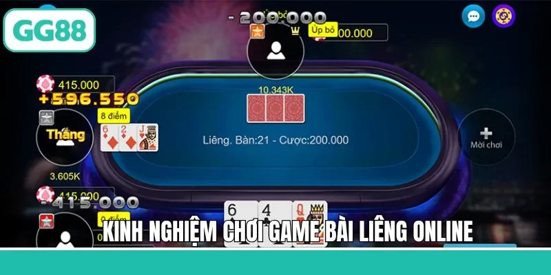 Chiến thuật thắng lớn khi tham gia chơi bài liêng online GG88